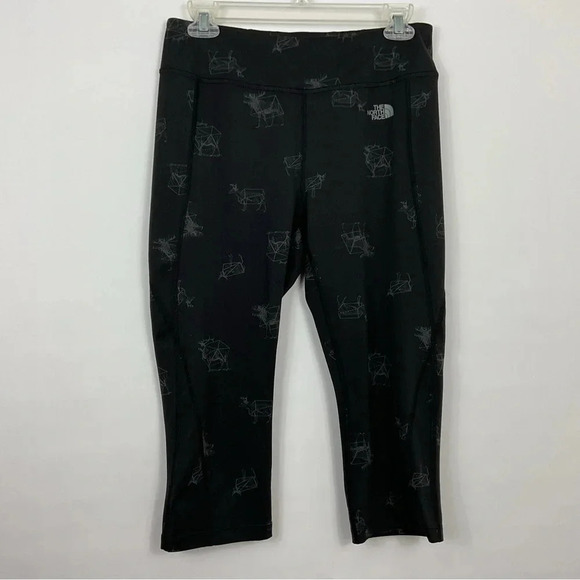The North Face Pulse Capri Tight Moose Print Size Large - Picture 1 of 7